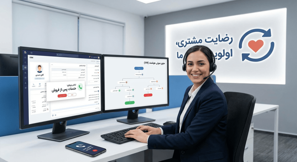 رضایت مشتری با ویپ voip - هریتک