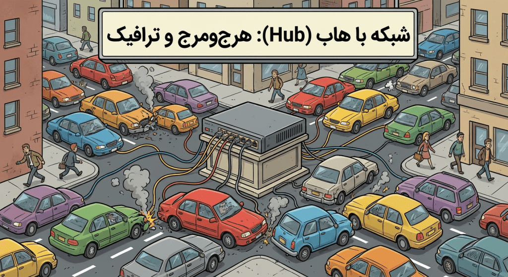 شبکه با هاب - هریتک