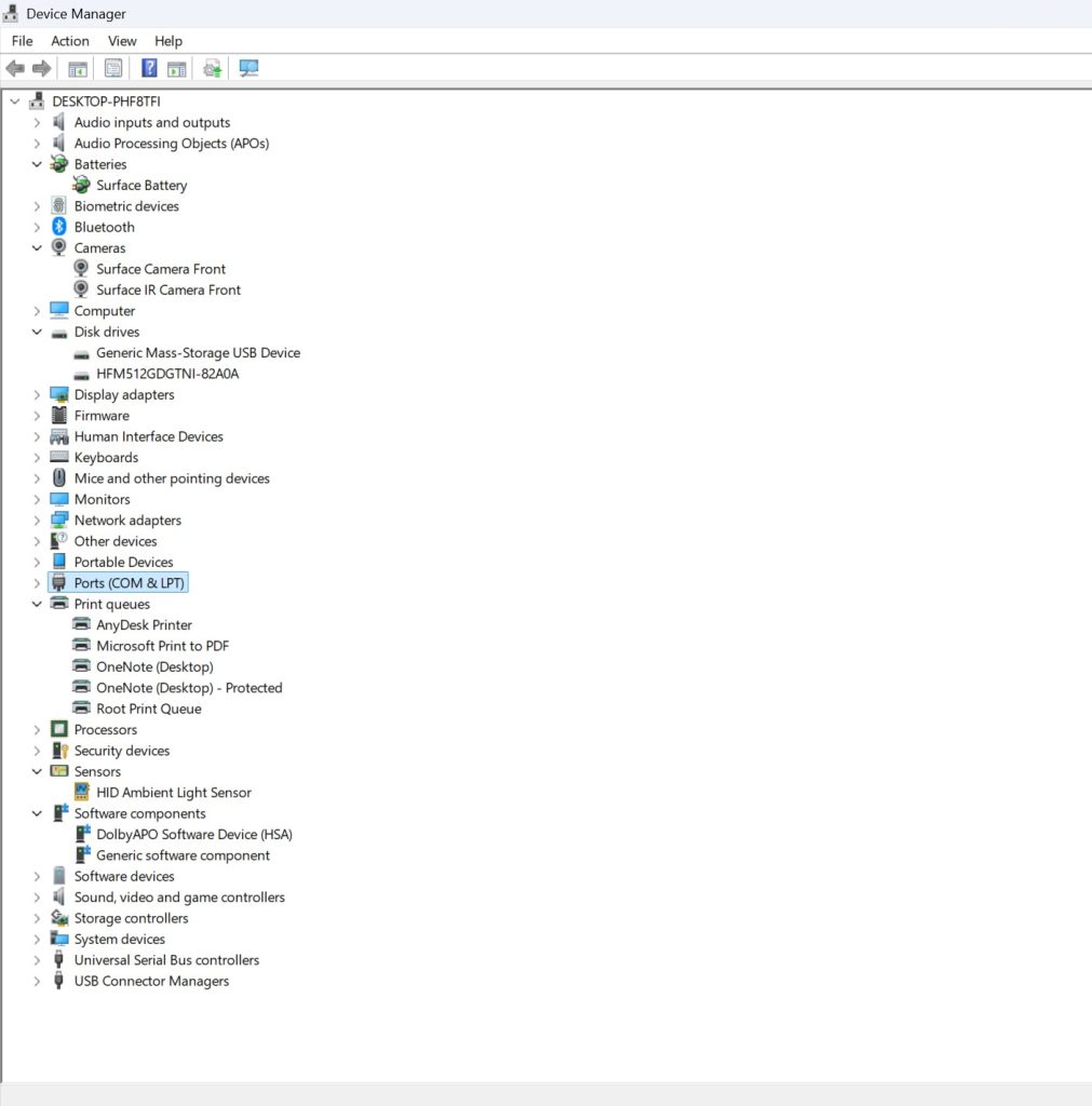 device manager