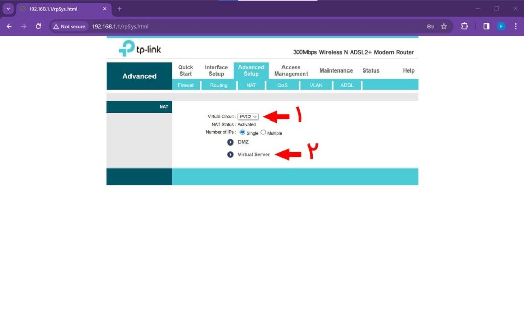 آموزش جامع انتقال تصویر دوربین مداربسته با پورت فورواردینگ مودم 5 dahua port forwarding 13
