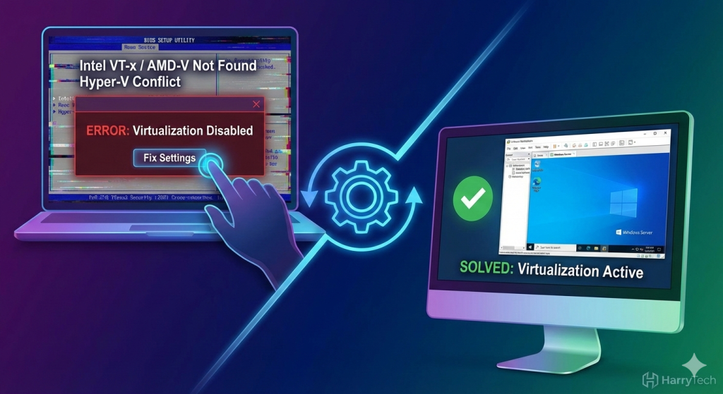 مشکل در مجازی سازی - هریتک