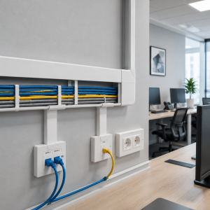 trunking system with network cables